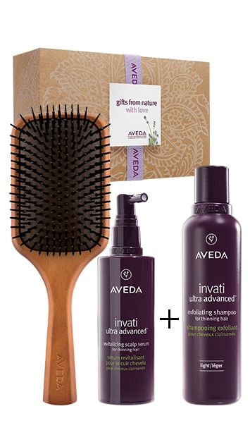 Invati ultra advanced™ serum + paddle brush set